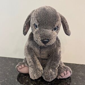 Ty Beanie Buddies Frisbee The Weimaraner Puppy Dog Gray Plush/Stuffed 2002